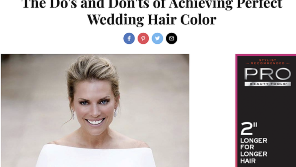 The do’s and don’ts of achieving perfect wedding hair color ~ INStyle