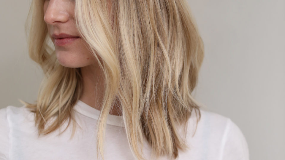 Sun-kissed summer blonde highlights