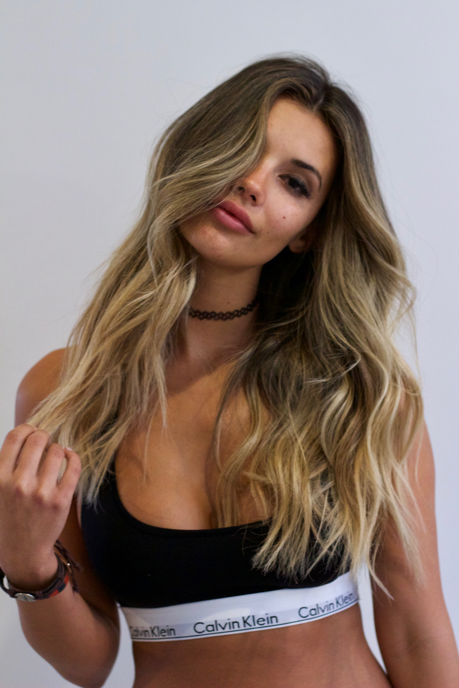 Beachy Brunette with Blonde Highlights